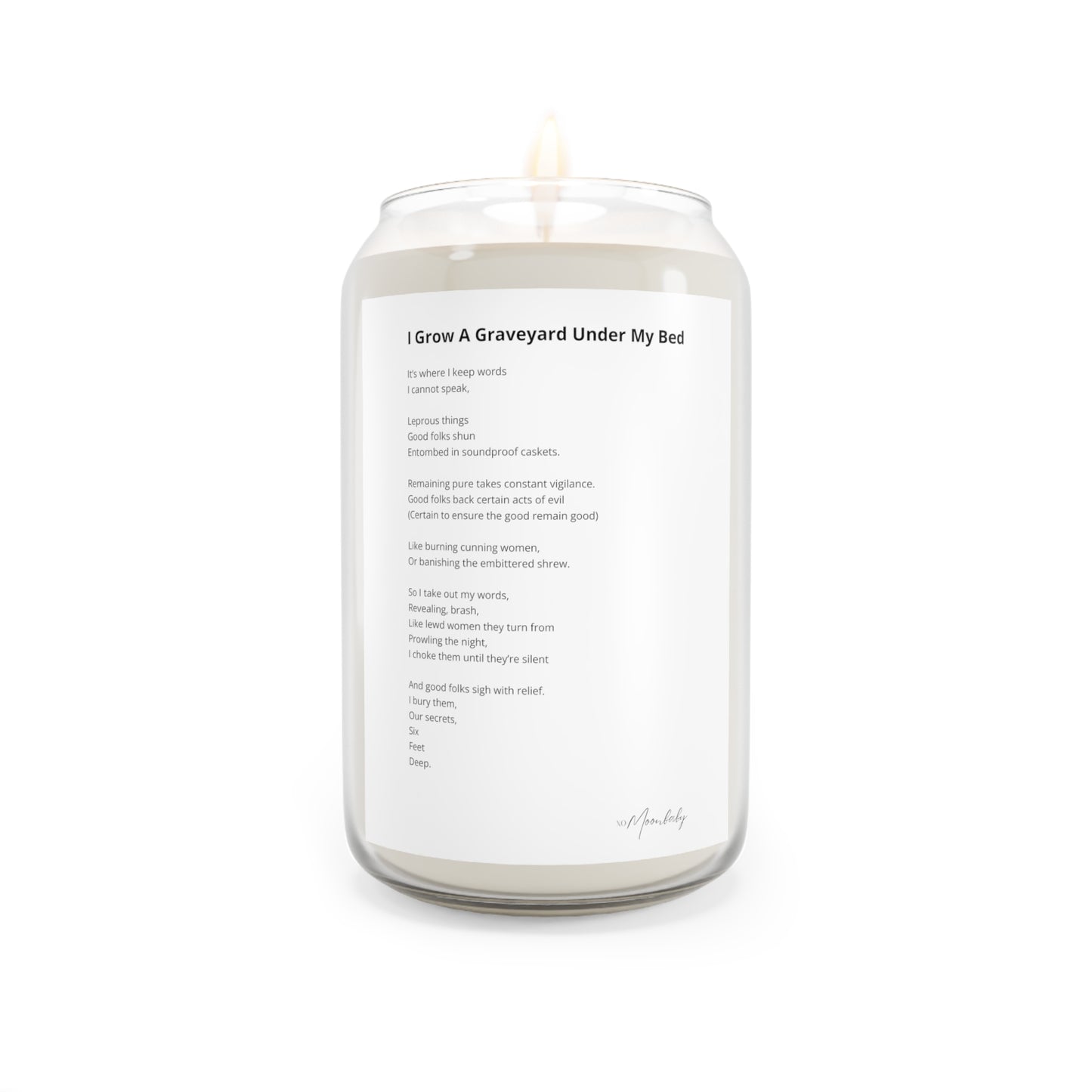 I Grow A Graveyard Under My Bed - Scented Aromatherapy Candle, 13.75 oz