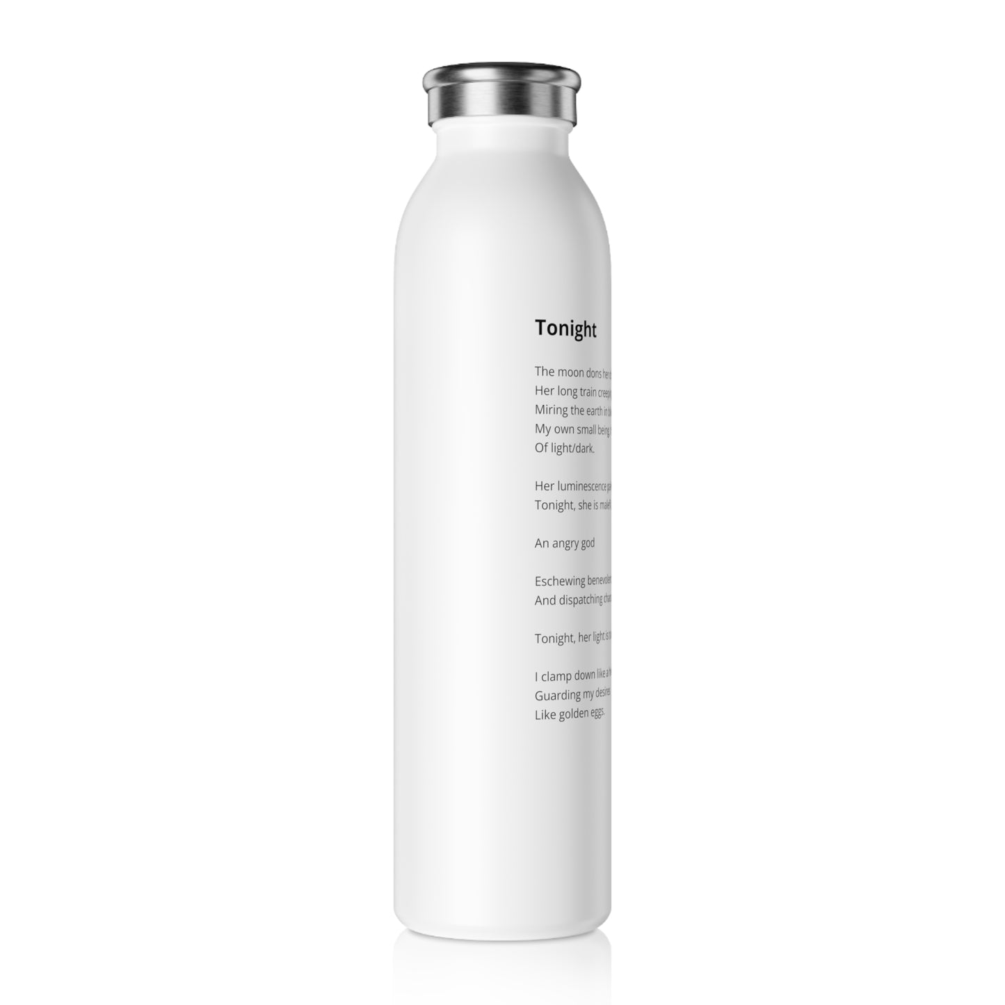 Tonight - Stainless Steel Water Bottle, 20oz