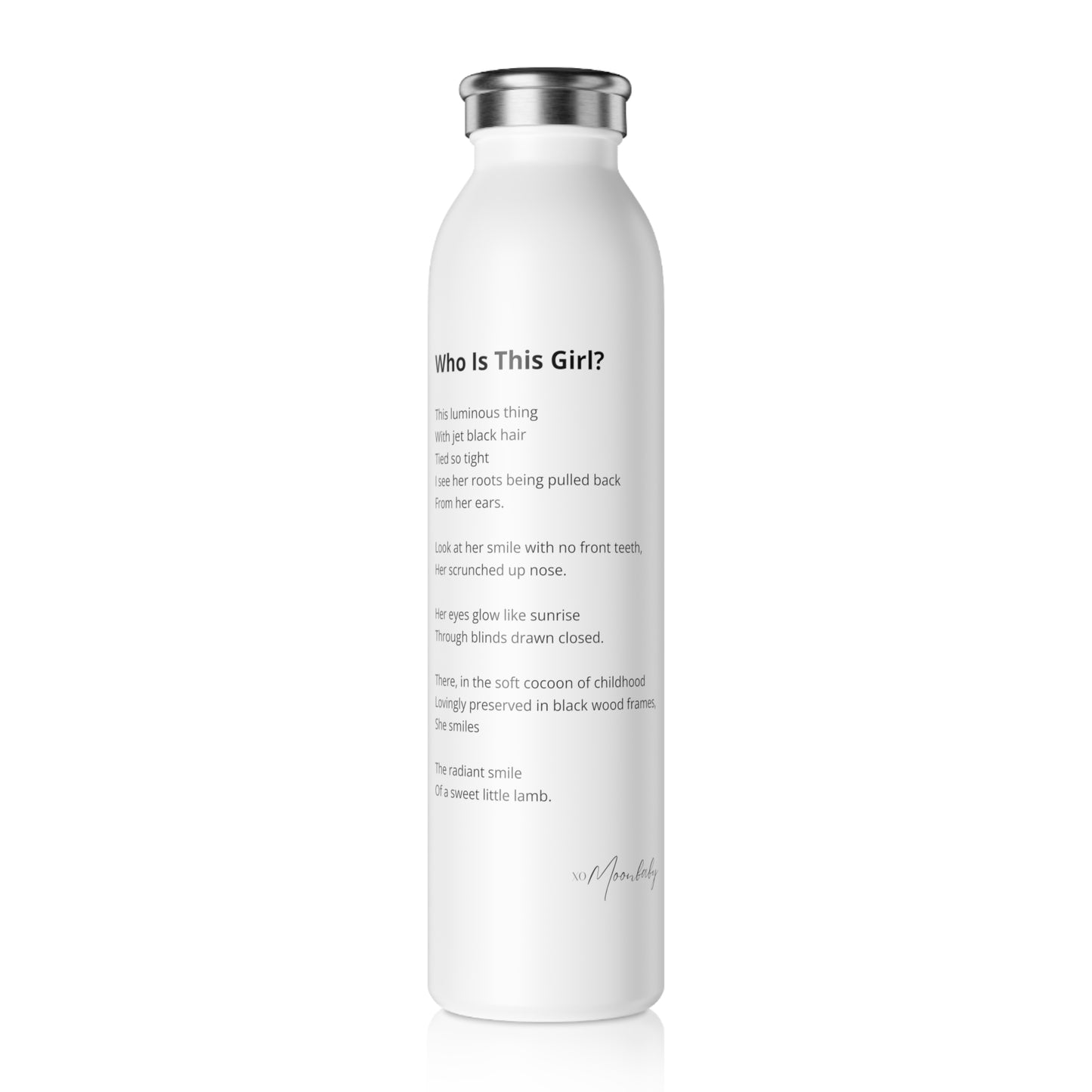 Who Is This Girl? - Stainless Steel Water Bottle, 20oz