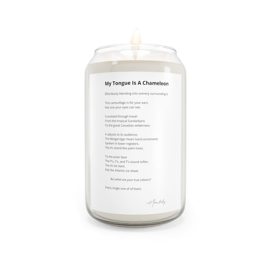 My Tongue Is A Chameleon - Scented Aromatherapy Candle, 13.75 oz