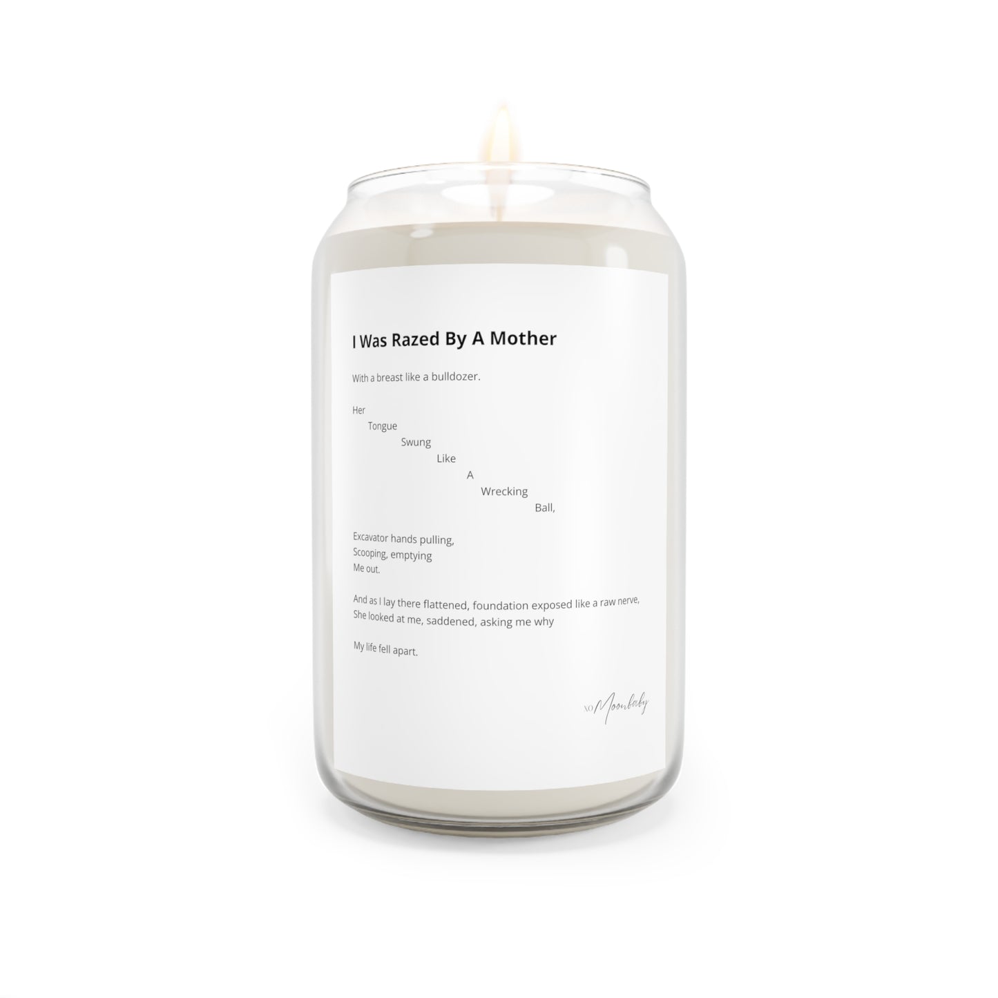 I Was Razed By A Mother - Scented Aromatherapy Candle, 13.75 oz