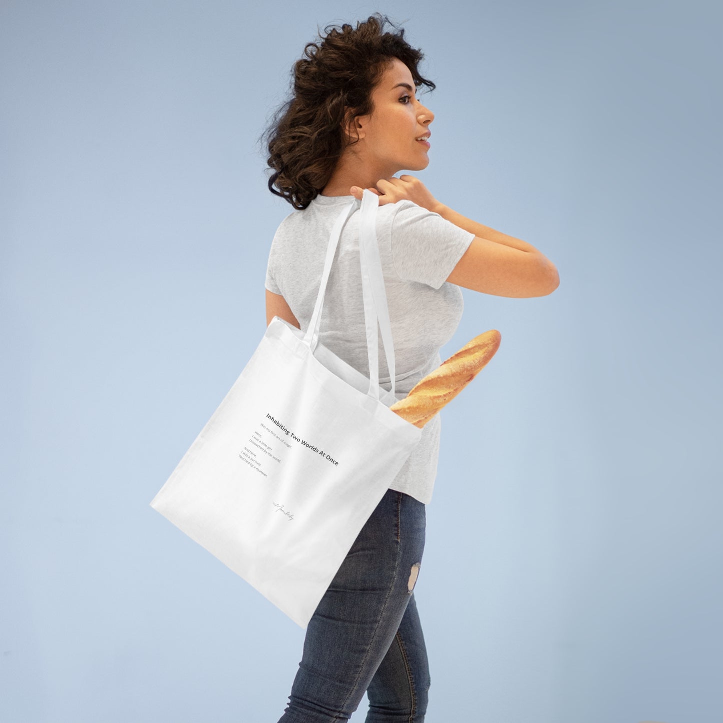 Inhabiting Two Worlds At Once - Tote Bag