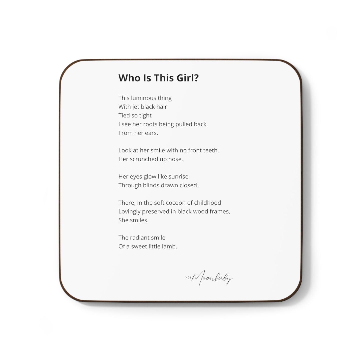 Who Is This Girl? - Coaster