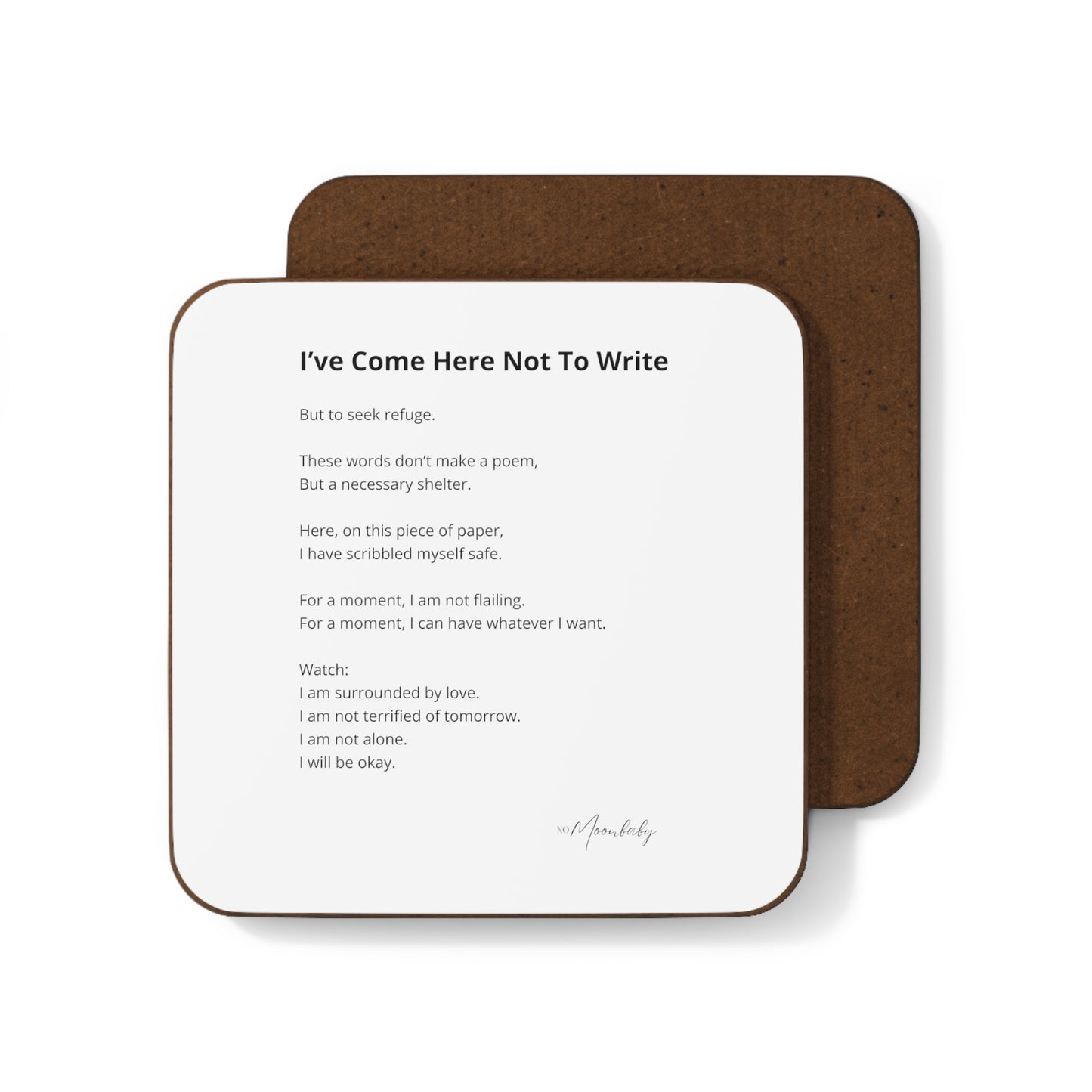 I've Come Here Not To Write - Coaster