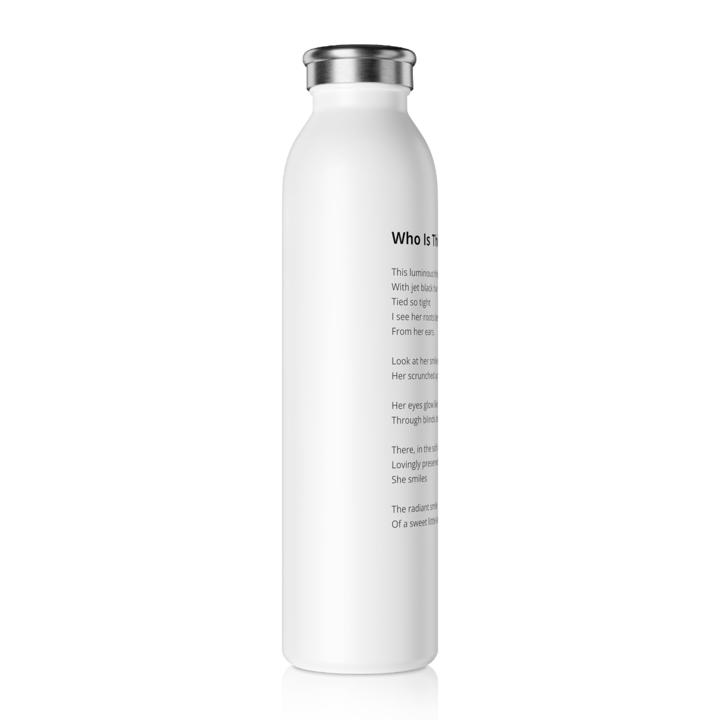 Who Is This Girl? - Stainless Steel Water Bottle, 20oz